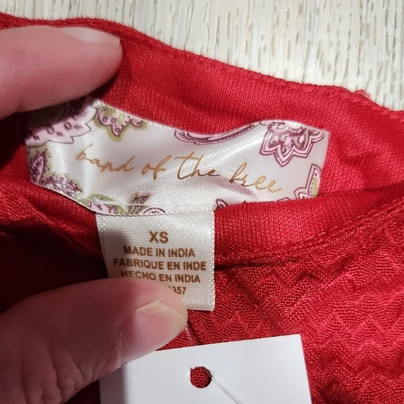 Red Puff-Sleeve Tie-Back Mini Dress - Picture 2 of 10